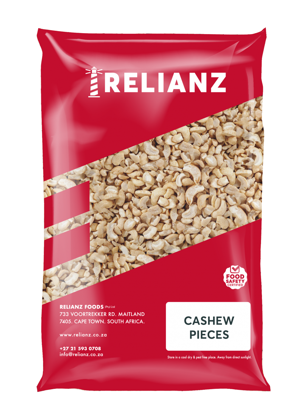Cashew Pieces Plain/Raw 5kg