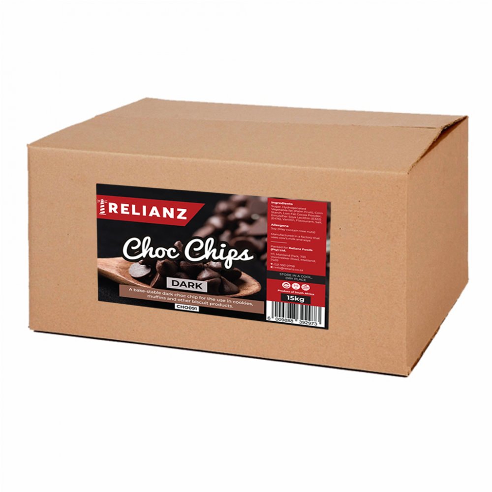 Choc Chips Dark Relianz 15kg
