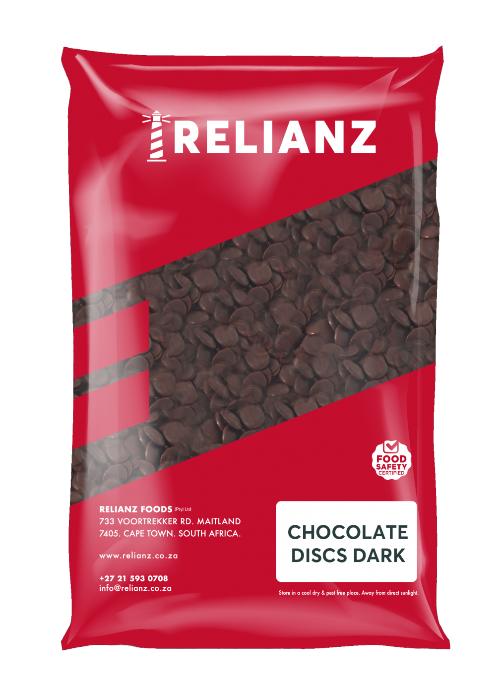 Choc Discs Dark Coating 5kg