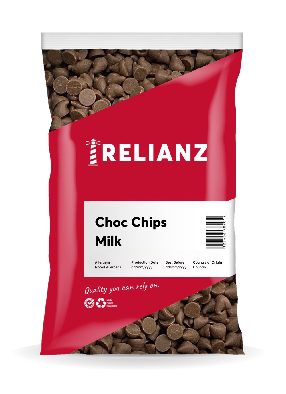 Choc Chips Milk 1kg