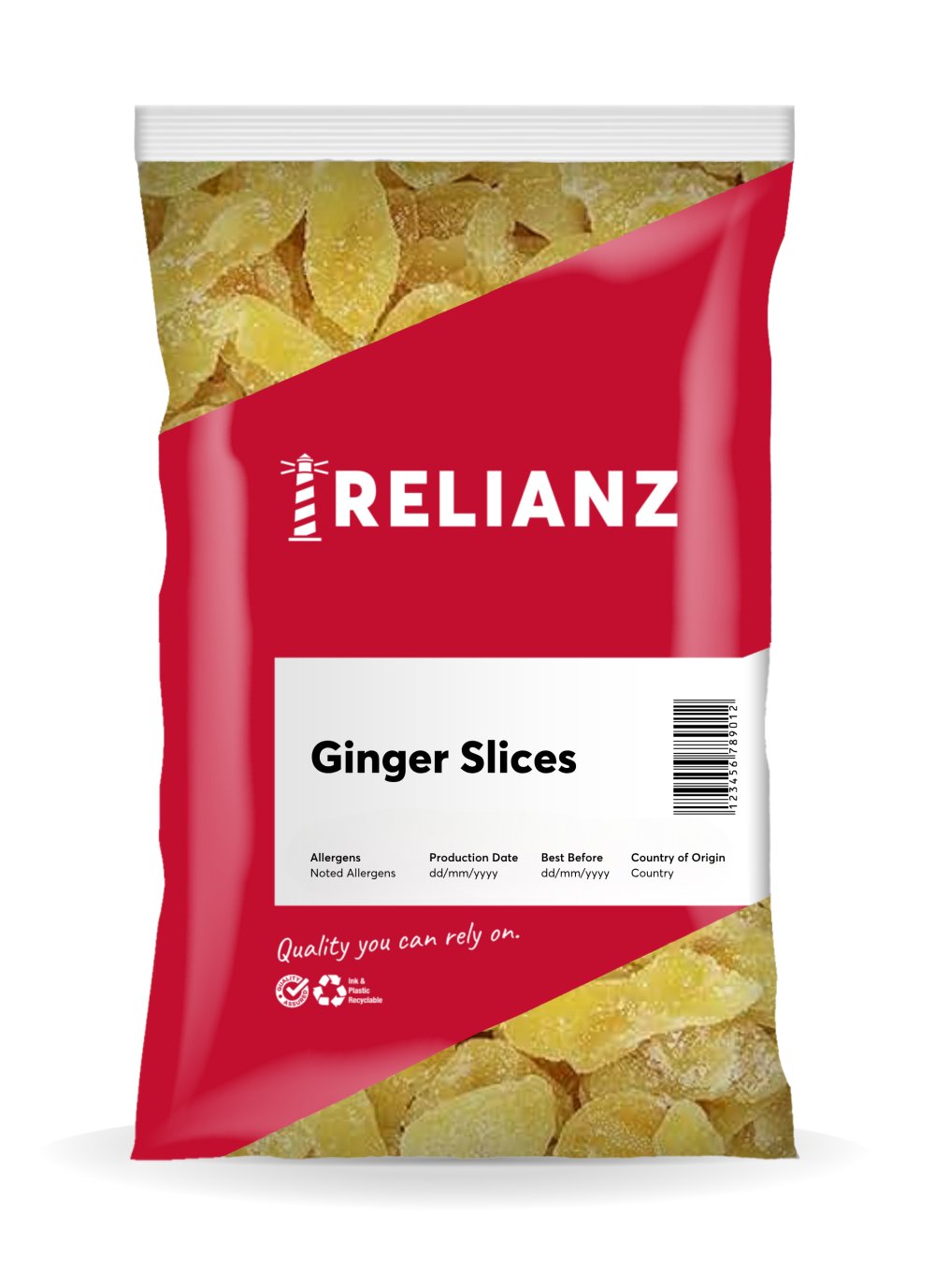 Ginger Slices 1kg