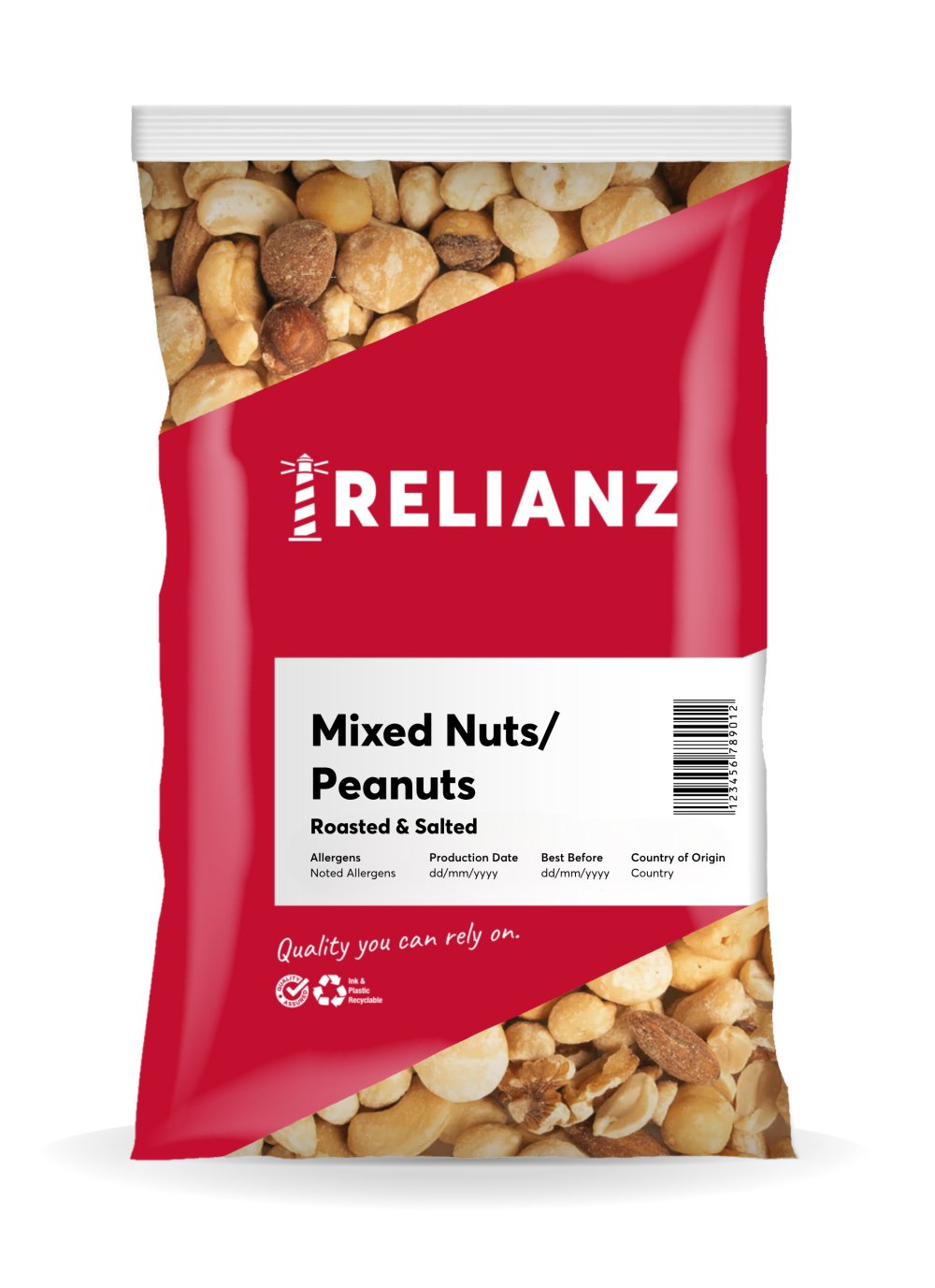 Mixed Nuts Peanuts Roasted Salted — Nut Mixes — RELIANZ