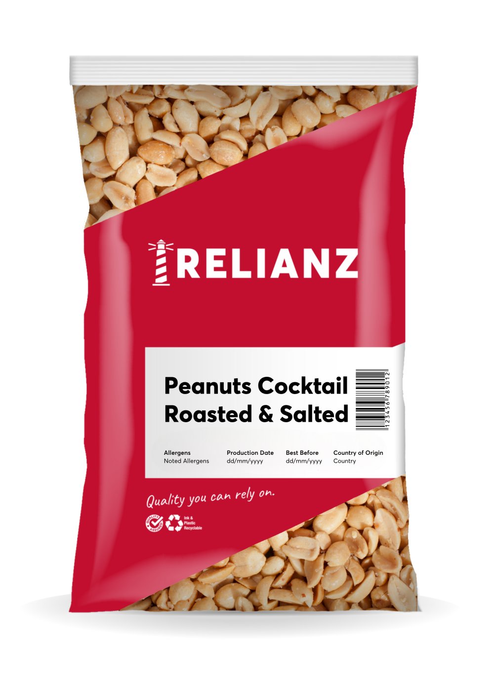 Peanuts Cocktail Roasted & Salted 1kg